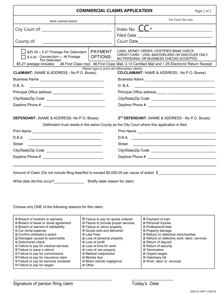 9jd Cc App Form