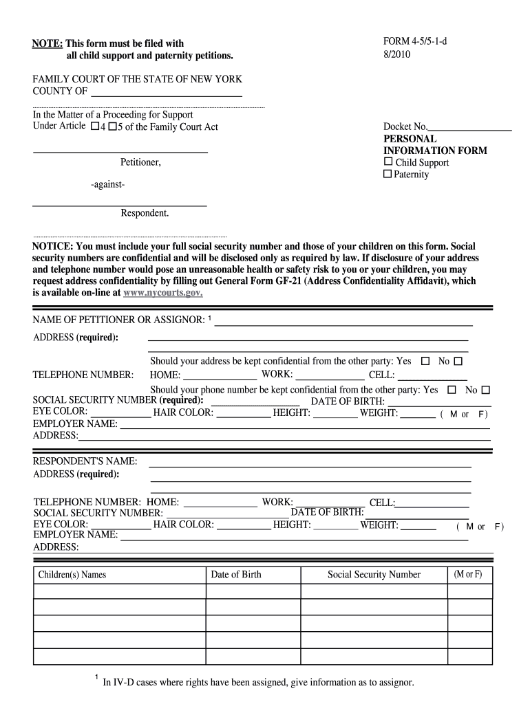  5 1 D Form 2010-2024