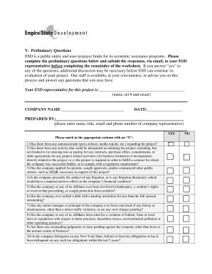 Empire State Development Forms