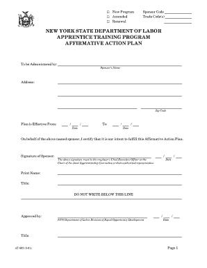 Nys Fillable Apprenticeship Forms