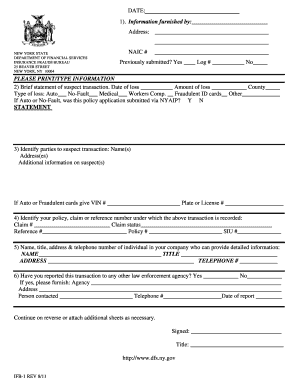 Nys Dfs Ifb 1 Form