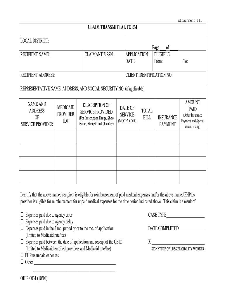  Waiver Form Ohip Ny Children Services 2010-2024