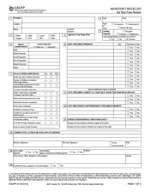 Cacfp 4118  Form