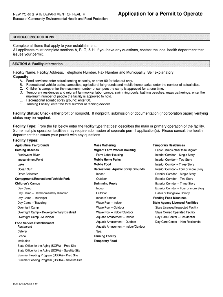  Nys Doh 3915 Form 2011