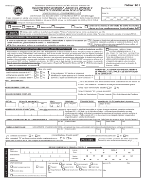  Solicitud De Licencia De Conducir 2013