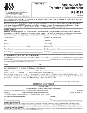 Nys Ersretirement Application Form