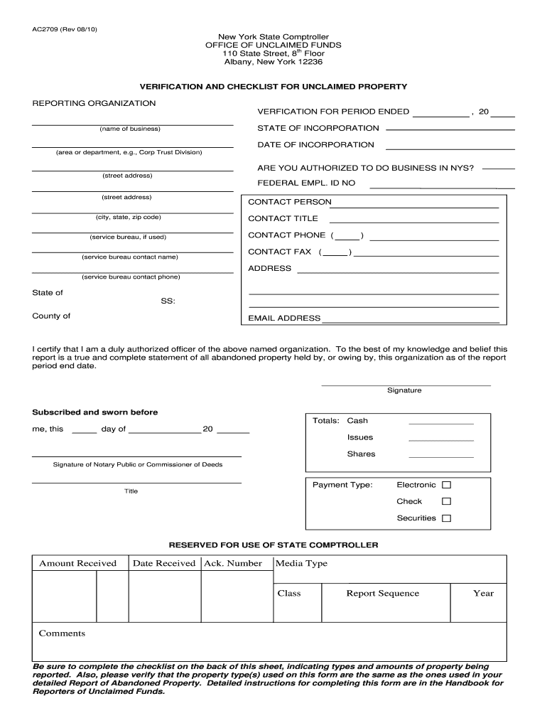  Ac2709 Form 2020
