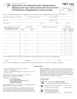 Tmt 334 Form