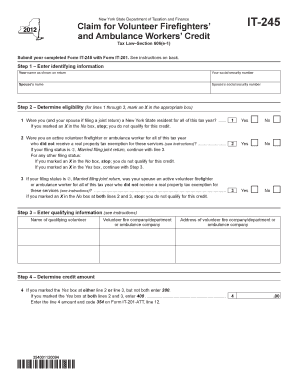 How Do I Claim for it 245 on Form it 201