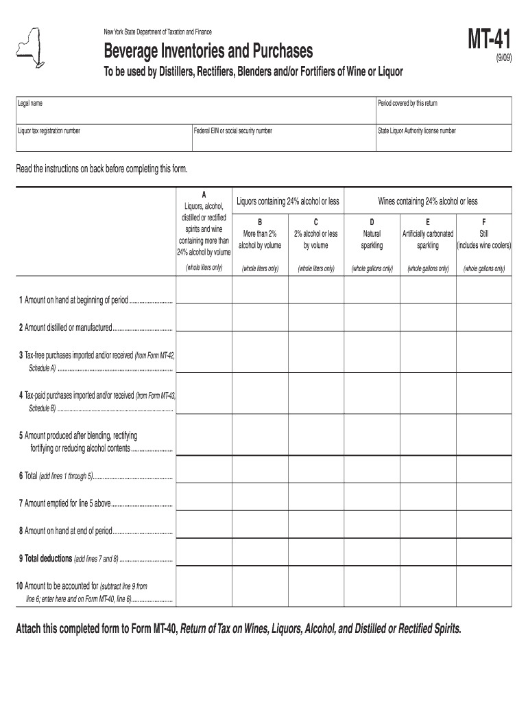  Form Mt 41 2009