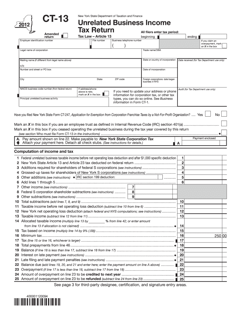  Form Ct 13 2020