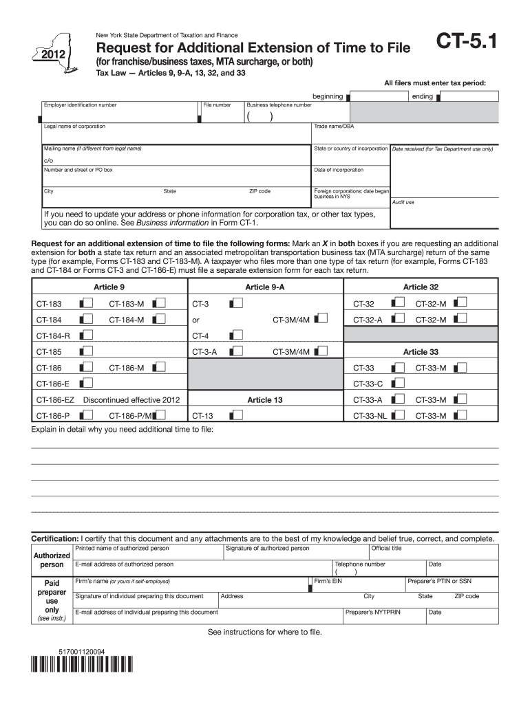  Ct 51 Form 2020