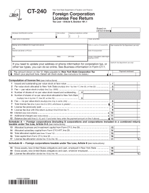 Ct 240 Form