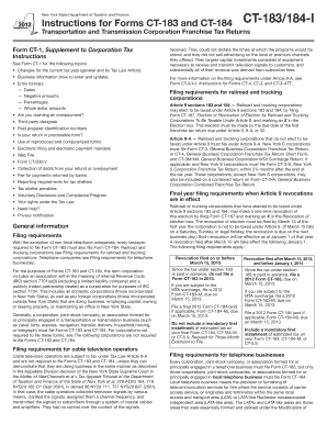 Ct 184 Instructions  Form