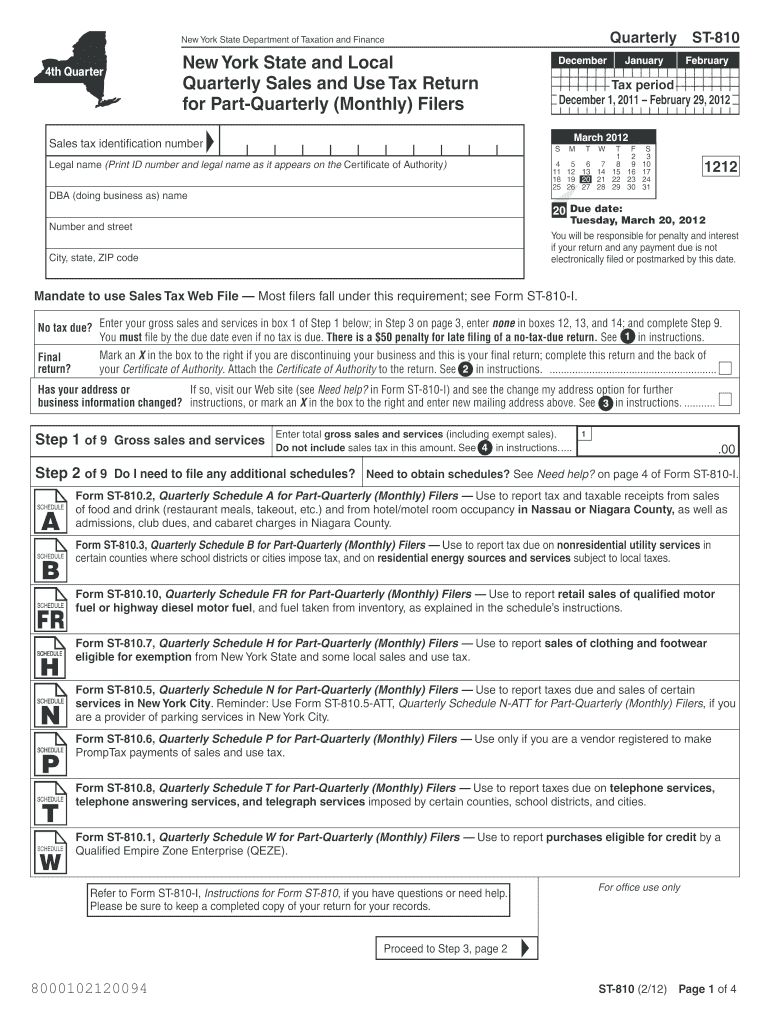  St 810 February Form 2020