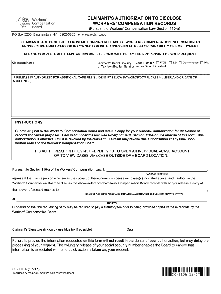 Oc 110a  Form