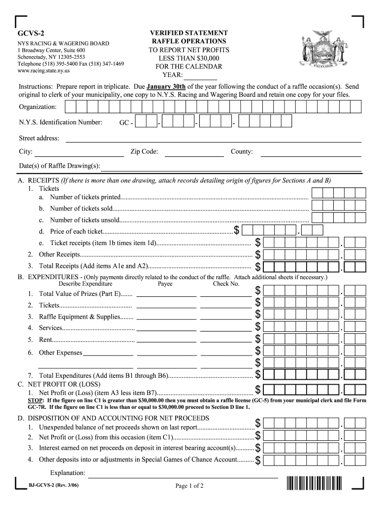 Form Gcvs 2