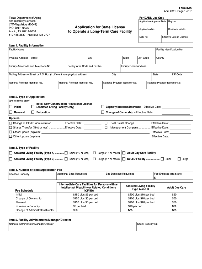  Form 3720 Dads 2011-2024