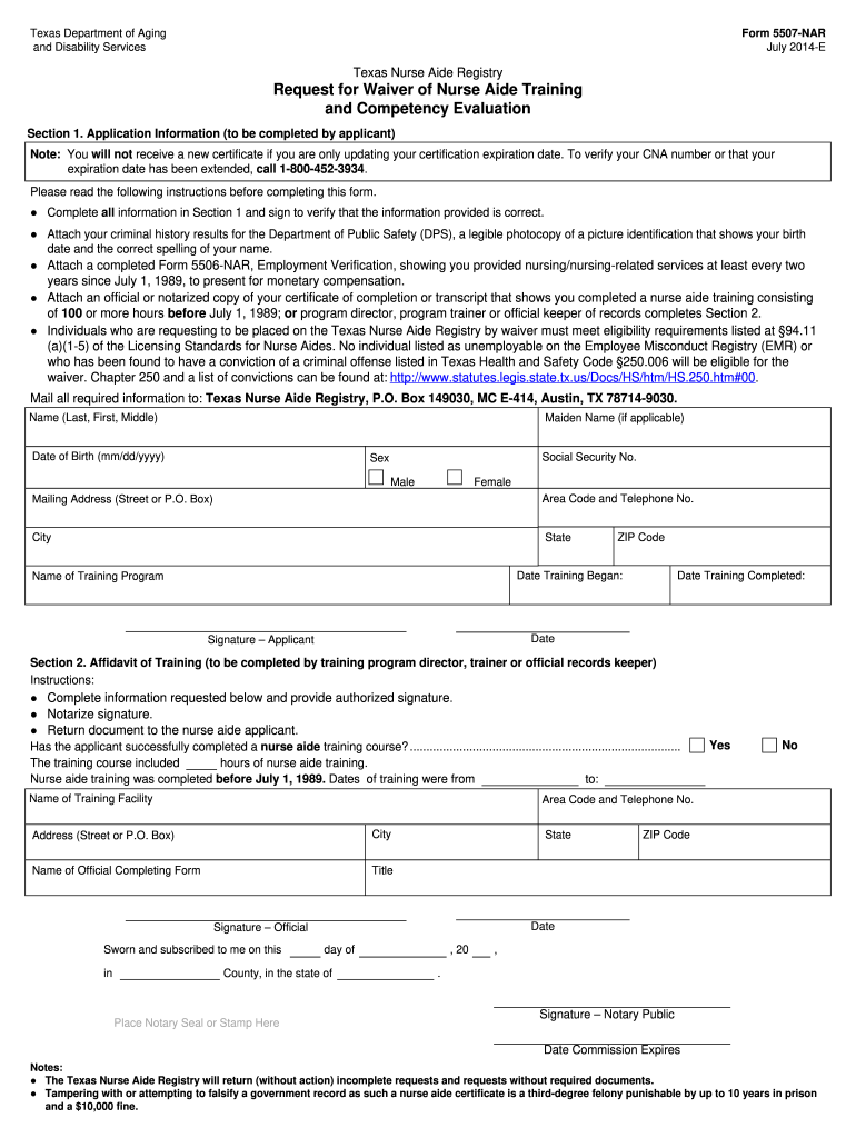Get and Sign 5507 Nar  Form