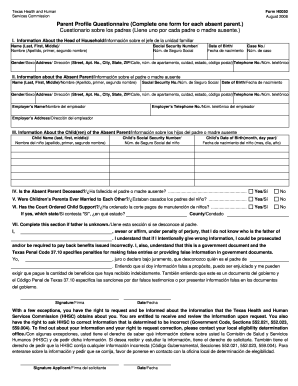 Form H0050 - dads state tx - Fill Out and Sign Printable ...