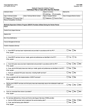 Individual Care Plan  Form