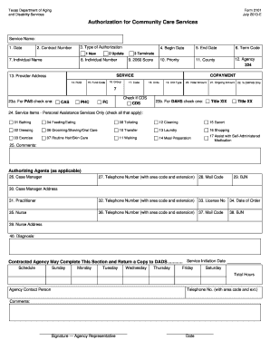 Form 2101