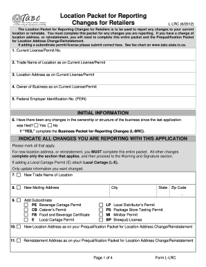  Form L Sl Tabc 2012-2024