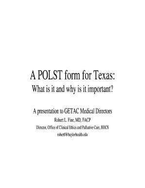 Texas Polst Form