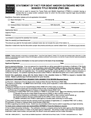 Texas Pwd 388  Form