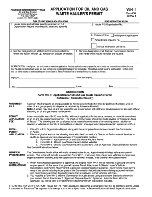 Waste Oil Permit  Form