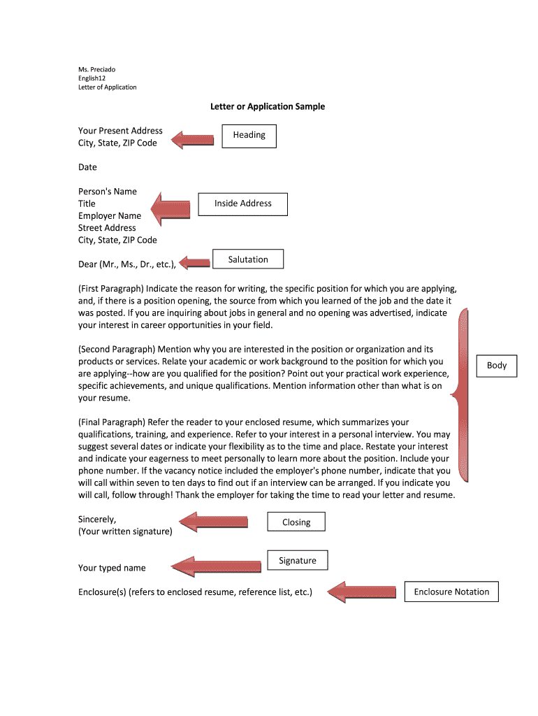 Business Letter Template  Form