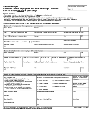 Do You Have to Have a Workers Permit at 16  Form