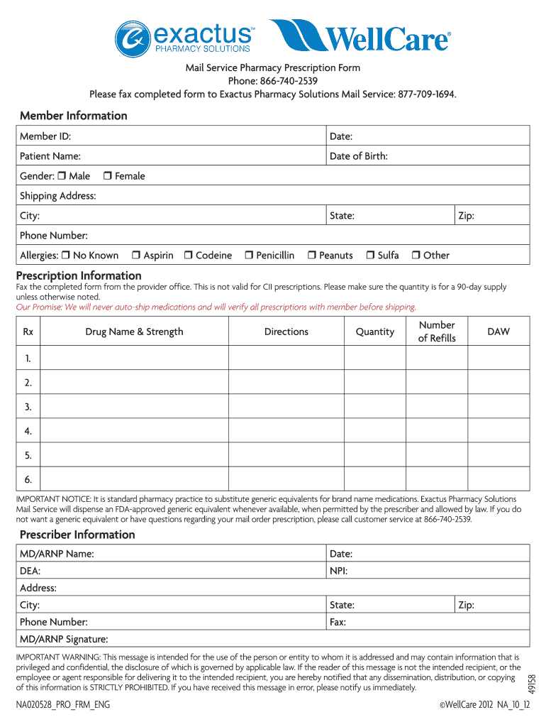  Medimpact Pharmacy Forms 2012-2024