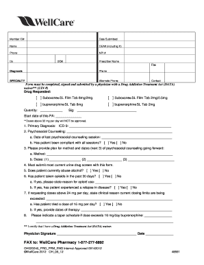 Staywell Prior Auth Form