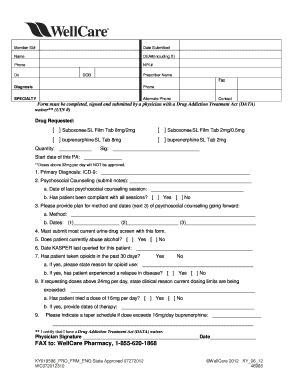 Wellcare Authorization Form