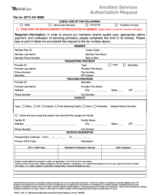 Wellcare Dme Authorization Form