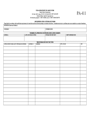 TEXAS DEPARTMENT of AGRICULTURE Texas A&amp;M AgriLife Agrilife  Form
