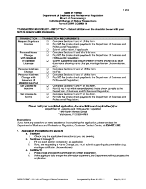 Dbpr Cosmo 11 Form