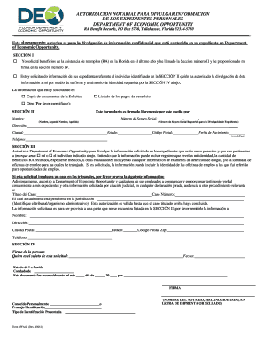 DEO Form AWA 01 Rev 03 12 Department of Economic Opportunity