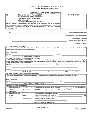 Oef 209 Form