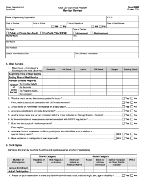 Tda Form H1602