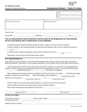 I 247 Detainer Fillable Form