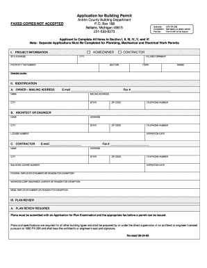 Building Permit Template  Form