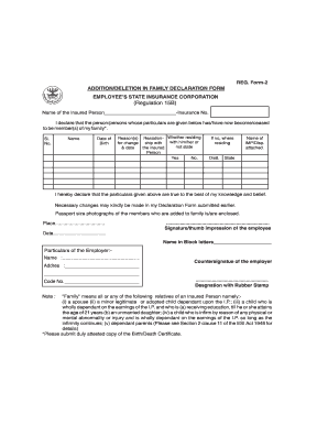 Esic Undertaking Form