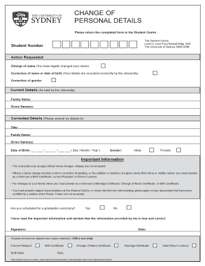 Personal Details Form