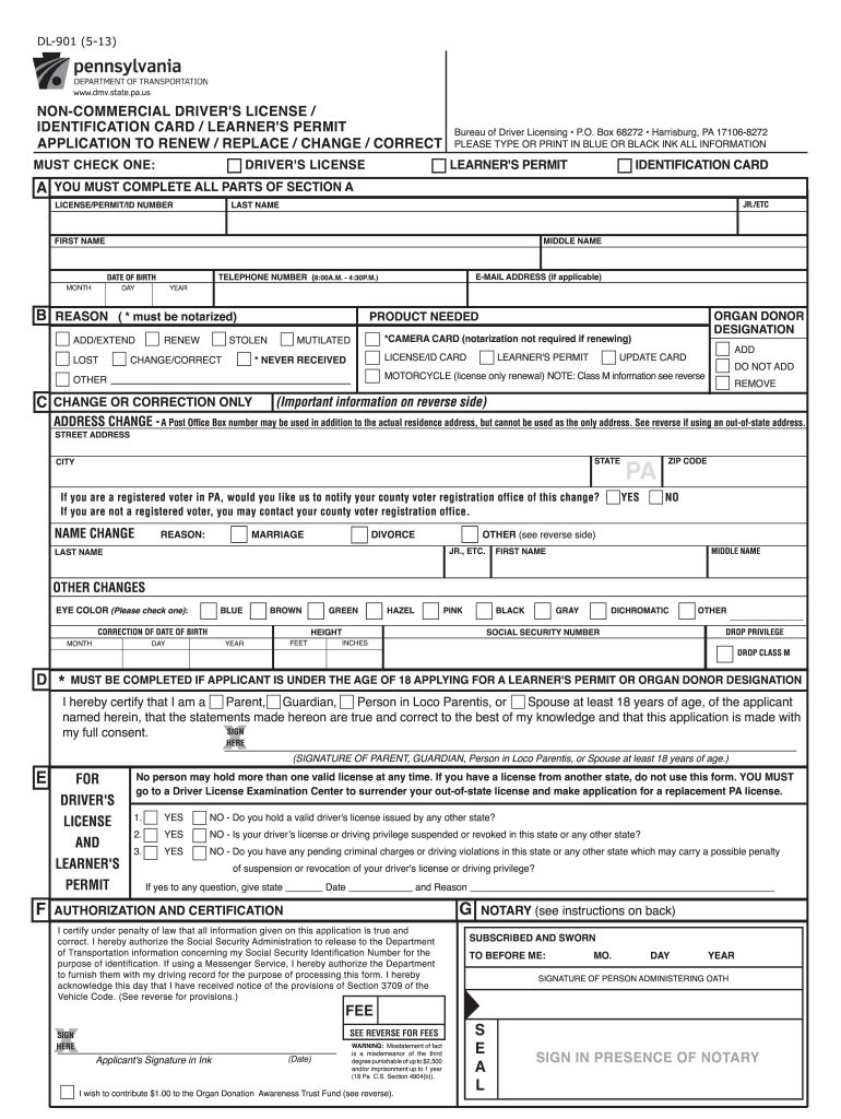 Get and Sign Dl 901 2013-2022 Form