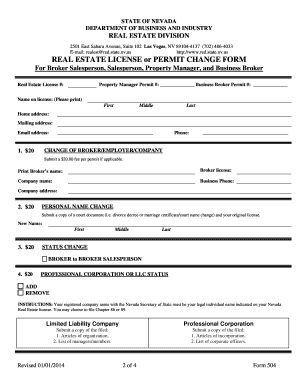 Real Estate Division  Form