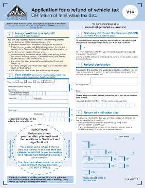 Blank Tax Disc Template  Form