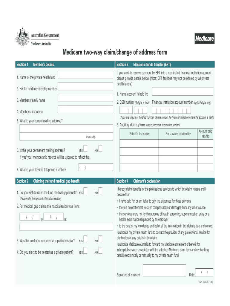 Printable Medicare Claim Form Printable Forms Free Online