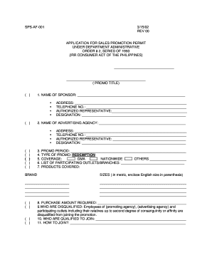 Dti Permit Template  Form